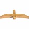 Ekena Millwork Bellingham Rough Sawn Timber Gable Bracket, Western Red Cedar, 60"W x 22"H x 6"D x 6"F, 9/12 Pitch GBW060X22X0606BEL00RWR - alternate 5